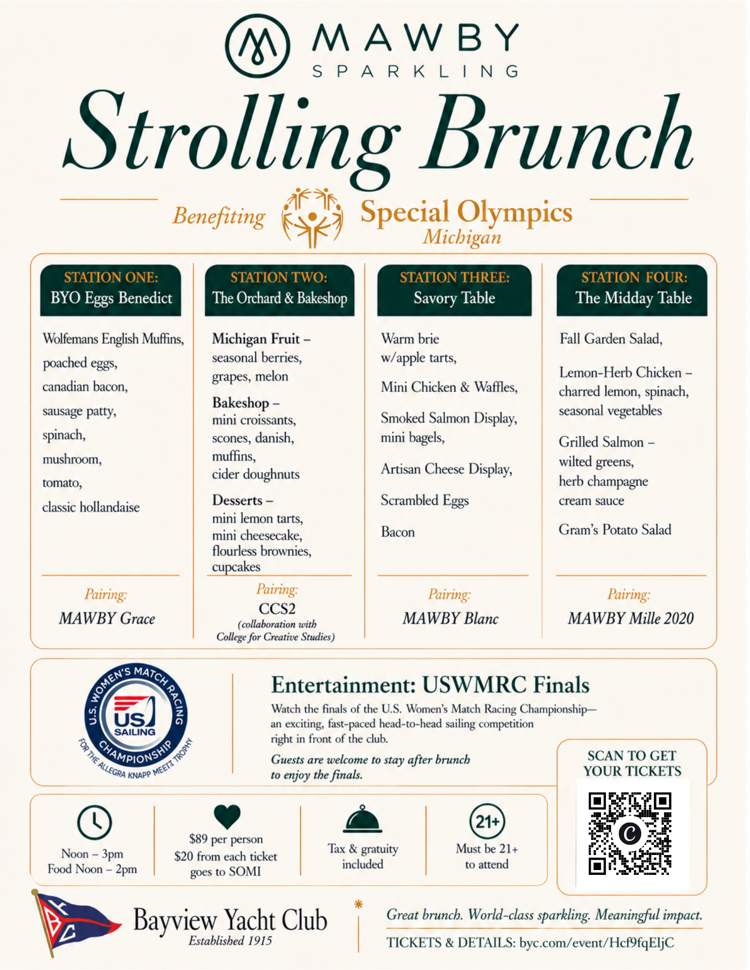 Mawby Strolling Brunch to Benefit Special Olympics Michigan